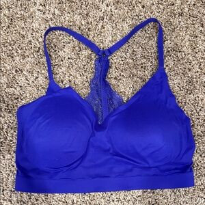 Women's purple blue lace Bralette SOMA large